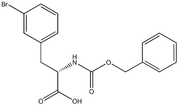 N-CBZ-D-3-溴苯丙氨酸 结构式