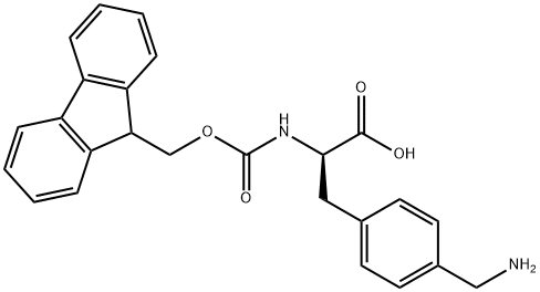 N-FMOC-D-4-氨甲基苯丙氨酸 结构式