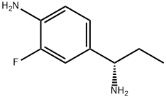 4-((1S)-1-AMINOPROPYL)-2-FLUOROPHENYLAMINE 结构式