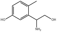 3-(1-AMINO-2-HYDROXYETHYL)-4-METHYLPHENOL 结构式