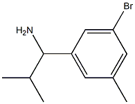 1-(3-BROMO-5-METHYLPHENYL)-2-METHYLPROPYLAMINE 结构式