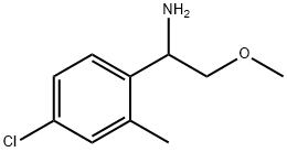 1-(4-CHLORO-2-METHYLPHENYL)-2-METHOXYETHAN-1-AMINE 结构式