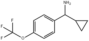 CYCLOPROPYL[4-(TRIFLUOROMETHOXY)PHENYL]METHANAMINE 结构式