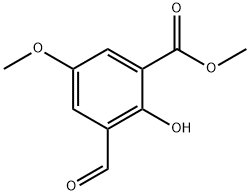 methyl 3-formyl-2-hydroxy-5-methoxybenzoate 结构式
