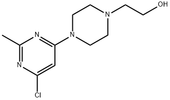 4-(6-氯-2-甲基-4-嘧啶基)-1-哌嗪乙醇 结构式