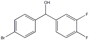 (4-bromophenyl)-(3,4-difluorophenyl)methanol 结构式