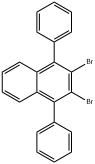 2,3-DIBROMO-1,4-DIPHENYLNAPHTHALENE 结构式