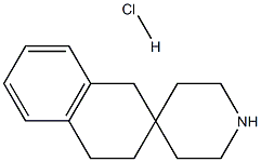 3,4-二氢-1H-螺[萘-2,4'-哌啶]盐酸盐 结构式