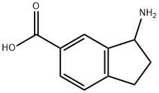 3-AMINO-2,3-DIHYDRO-1H-INDENE-5-CARBOXYLIC ACID 结构式