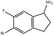 5-Bromo-6-fluoro-indan-1-ylamine 结构式