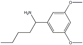 1-(3,5-DIMETHOXYPHENYL)PENTAN-1-AMINE 结构式