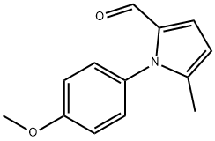 1-(4-甲氧基苯基)-5-甲基-1H-吡咯-2-甲醛 结构式