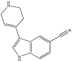 1H-Indole-5-carbonitrile, 3-(1,2,3,6-tetrahydro-4-pyridinyl)- 结构式
