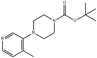 tert-Butyl 4-(4-methylpyridin-3-yl)piperazine-1-carboxylate 结构式