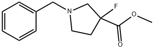 methyl 1-benzyl-3-fluoropyrrolidine-3-carboxylate 结构式