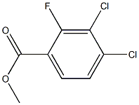 3,4-二氯-2-氟苯甲酸甲酯 结构式