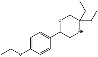 2-(4-ethoxyphenyl)-5,5-diethylmorpholine 结构式