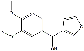(3,4-DIMETHOXYPHENYL)(FURAN-3-YL)METHANOL 结构式