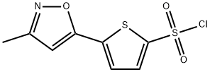 5-(3-甲基异恶唑-5-基)噻吩-2-磺酰氯 结构式