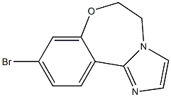 9-溴-5,6-二氢苯并[F]咪唑并[1,2-D] [1,4]氧氮杂 结构式