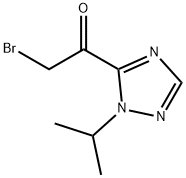 2-BROMO-1-(1-ISOPROPYL-1H-1,2,4-TRIAZOL-5-YL)ETHANONE 结构式
