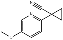 1-(5-甲氧基吡啶-2-基)环丙烷-1-碳腈 结构式