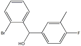 (2-bromophenyl)-(4-fluoro-3-methylphenyl)methanol 结构式