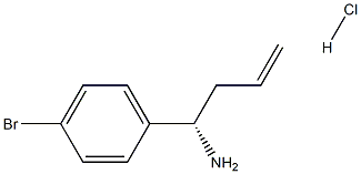 (1S)-1-(4-BROMOPHENYL)BUT-3-EN-1-AMINE HYDROCHLORIDE 结构式