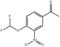 1-(4-(Difluoromethoxy)-3-nitrophenyl)ethanone 结构式