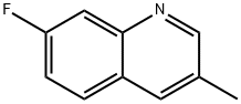 7-FLUORO-3-METHYLQUINOLINE 结构式