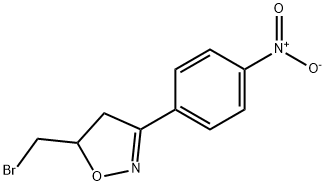 5-Bromomethyl-3-(4-nitro-phenyl)-4,5-dihydro-isoxazole 结构式