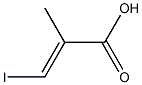 (E)-3-碘-2-甲基丙烯酸 结构式