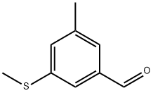 3-甲基-5-(甲硫基)苯甲醛 结构式