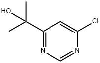 6-CHLORO-Α,Α-DIMETHYL-4-PYRIMIDINEMETHANOL 结构式