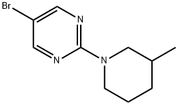 5-bromo-2-(3-methylpiperidin-1-yl)pyrimidine 结构式