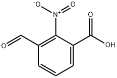3-甲酰基-2-硝基苯甲酸 结构式