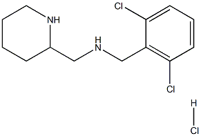 N-(2,6-DICHLOROBENZYL)-1-(PIPERIDIN-2-YL)METHANAMINE HYDROCHLORIDE 结构式