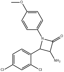 3-Amino-4-(2,4-dichloro-phenyl)-1-(4-methoxy-phenyl)-azetidin-2-one