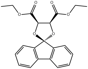 Spiro[1,3-dioxolane-2,9'-[9H]fluorene]-4,5-dicarboxylic acid, diethyl ester 结构式