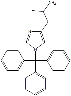 1-(1-三苯甲基-1H-咪唑-4-基)丙烷-2-胺 结构式
