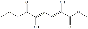 2,4-Hexadienedioic acid, 2,5-dihydroxy-, diethyl ester 结构式