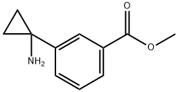 3-(1-氨基环丙基)苯甲酸甲酯 结构式