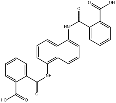 Benzoic acid, 2,2'-[1,5-naphthalenediylbis(iminocarbonyl)]bis- 结构式