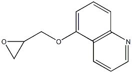 5-(oxiran-2-ylmethoxy)quinoline 结构式