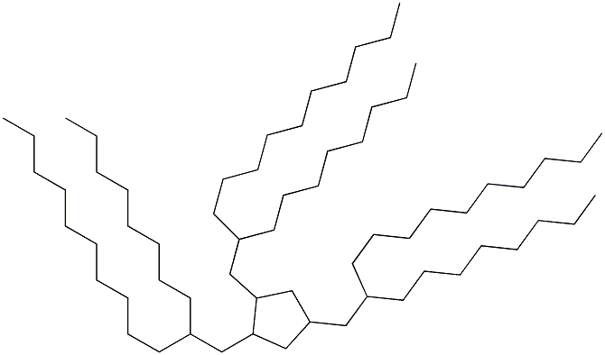 Cyclopentane,1,2,4-tris(2-octyldodecyl)- 结构式