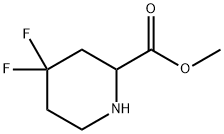 methyl 4,4-difluoropiperidine-2-carboxylate hydrochloride 结构式