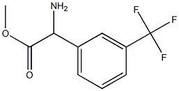 2-氨基-2-(3-(三氟甲基)苯基)乙酸甲酯 结构式