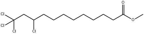 Dodecanoic acid, 10,12,12,12-tetrachloro-, methyl ester 结构式