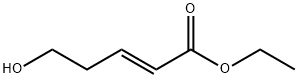 (E)-乙基 5-羟基戊-2-烯酯 结构式
