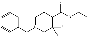 1-苄基-3,3-二氟哌啶-4-羧酸乙酯 结构式